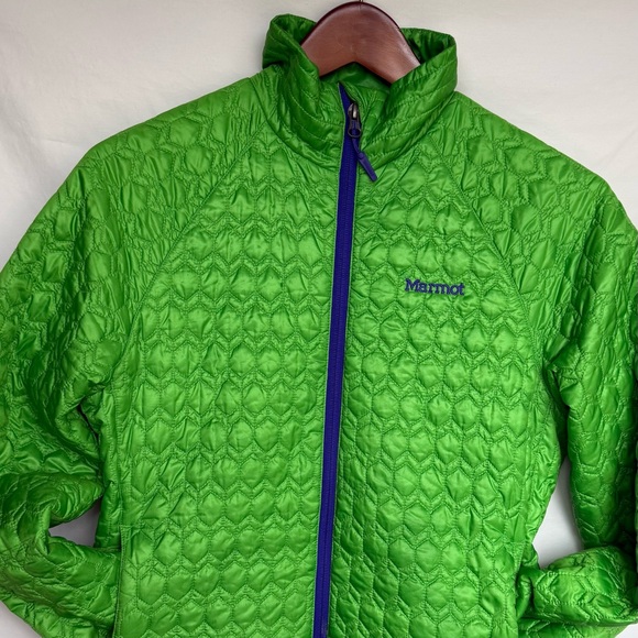 Marmot Jackets & Blazers - Marmot Green and Purple Quilted Jacket